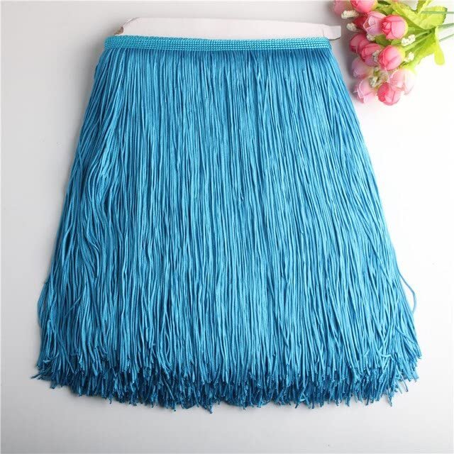 AILIFE Lace Trim with Fringe, 30 cm Long, 9.5 m, for DIY Latin Dresses, Stagewear, Clothing and Accessories