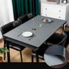 CIEEIN CIEHT PU Tablecloth, Waterproof, Black/Gray, 70 x 70 cm view 2