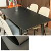 CIEEIN CIEHT PU Tablecloth, Waterproof, Black/Gray, 70 x 70 cm view 3