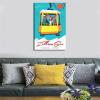 Zell am See, Austria Cable Car Vintage Travel Poster, Canvas Wall Art Print, 30 x 45 cm view 4