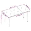 vidaXL 7-Piece Garden Dining Set with Cushions, Poly Rattan and Glass view 3