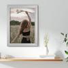 Online-GalleryKing OGK Thirtyfive Picture Frame 17 x 27 cm, Matte Silver, MDF Wood Frame, Anti-Reflective Acrylic Glazing and HDF Backing view 3
