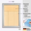 Online-GalleryKing OGK Thirtyfive Picture Frame 17 x 27 cm, Matte Silver, MDF Wood Frame, Anti-Reflective Acrylic Glazing and HDF Backing view 4