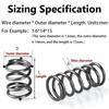 YSANO 5-Pack Spring Steel Compression Springs, 1.8 x 11 x 70 mm view 2