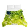Odot 3D Spider Quilted Bedspread, Purple Psychedelic, 150 x 200 cm view 1