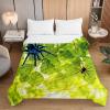 Odot 3D Spider Quilted Bedspread, Purple Psychedelic, 150 x 200 cm view 2