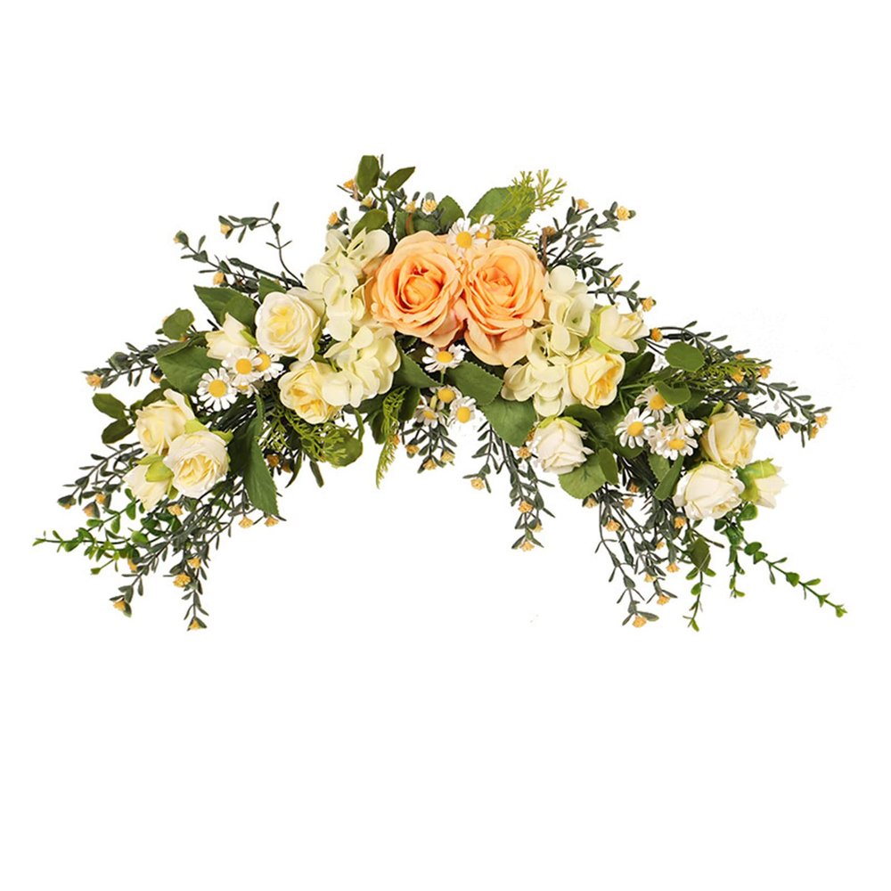 RSTYS Wedding Arch Flower Garland, 45.7 cm, Rose and Baby's Breath