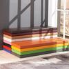 YUNWU Leather Bench Cushion, Custom Size, Waterproof, Non-Slip, Removable, for Bay Windows, Garden, Patio, Swings and Seats view 4