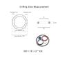 10-Pack White Silicone Rubber O-Ring, 28 × 24 × 2 mm view 2