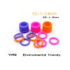30pcs Multicolor Silicone/VMQ Rubber O-Ring Seals, Orange, 11.8 × 1.5 view 3