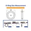 50-Pack Black NBR Rubber O-Ring Seals, 10 x 7 x 1.5 mm view 2