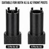 Ultimate Sight Adjustment Tool for A1 & A2 Sights, 4- and 5-Prong Precision Elevation Tool with Rubber Protective Cover, CNC-Machined Steel, Black view 3
