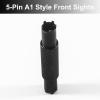 Ultimate Sight Adjustment Tool for A1 & A2 Sights, 4- and 5-Prong Precision Elevation Tool with Rubber Protective Cover, CNC-Machined Steel, Black view 4