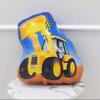XXL Foil Balloon *VEHICLES* for Gifts or Theme Party Decor | Police Car, Wheel Loader, Fire Truck, Tractor, Excavator, Truck | Children's Birthday Party Decoration, Edition: Wheel Loader, 66 x 53 cm view 3