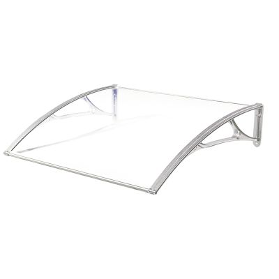 Decorspace Polycarbonate Door and Window Awning, Modular, 120 x 80 cm, Transparent