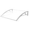 Decorspace Polycarbonate Door and Window Awning, Modular, 120 x 80 cm, Transparent view 1