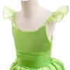 Lito Angels Girls' Green Fairy Costume Dress with Butterfly Wings, 4–5 Years/110 view 3