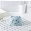 Vepoty Cartoon Cat Soap Dish with Lid, Travel Soap Box, Blue view 2