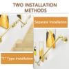 ZINIUKEJI Gold Stair Handrail, Wall-Mounted, 390 cm view 4
