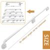 ZINIUKEJI White Handrail for Indoor and Outdoor Stairs, Wrought-Iron Grab Rail, Complete Set (80 cm) view 2