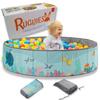 RUGUIES Ball Pit, Round Playpen for Babies and Children, Ocean, 120 x 30 cm (Balls Not Included) view 1
