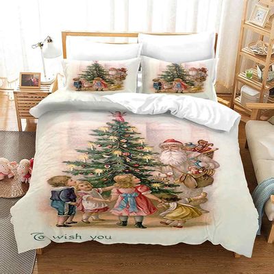 MUCXBE Kids' Duvet Cover Set for Boys and Girls, 3D-Printed Microfiber, 135 x 200 cm, with Zipper and 2 Pillowcases