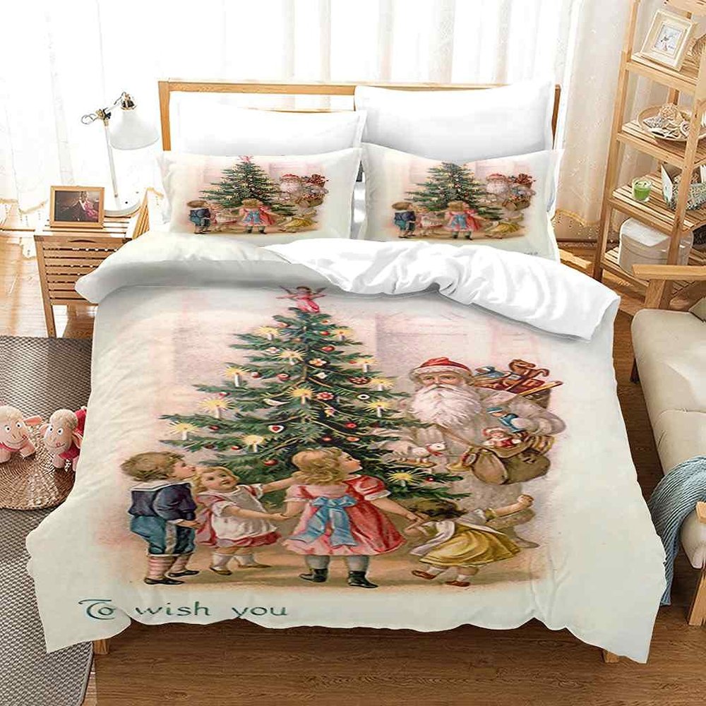 MUCXBE Kids' Duvet Cover Set for Boys and Girls, 3D-Printed Microfiber, 135 x 200 cm, with Zipper and 2 Pillowcases