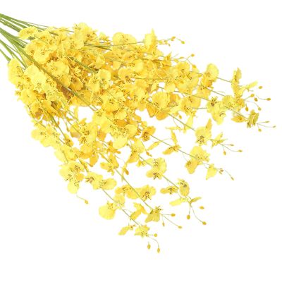 Bodhi2000 Artificial Dancing Lady Orchid Flower, Yellow