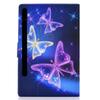 LMFULM Case for Samsung Galaxy Tab S8 11-inch SM-X700/X706, PU Leather Smart Cover with Auto Sleep/Wake, Stand, and Dreamy Butterfly Design view 3