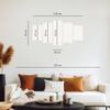 decomonkey Nature Wall Art 150x75 cm, 5-Piece Set for Large Living Rooms view 3