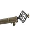 Sento 25/25 mm Double Curtain Rod, Metal, Wall-Mounted, Antique Brass, 320 cm, Gracja view 1