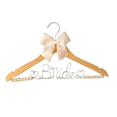 CYGE Pearl Hangers, Bowknot Wedding Dress Clips, Wood Color/Black