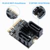 MZHOU M.2 SATA Adapter (Key A+E) to SATA 3.0, JMB582, up to 6 Gbps view 4