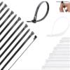 Akyandoo Reusable Cable Ties, Black, 7.5 x 150 mm, 50 Pack view 1