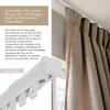 Home-Vision Series Y Gray Curtain Track with Gliders, 560 cm view 2