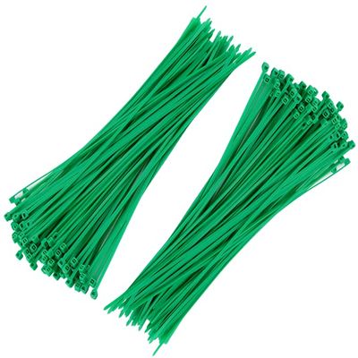 Akyandoo Professional Green Cable Ties, 3.6 x 200 mm, 100-Pack