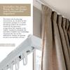 Home-Vision Series Y Gray Curtain Track with Pleat Hooks, 240 cm view 2