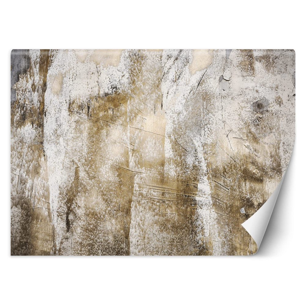 Feeby Gold Abstract Grunge Photo Wallpaper, 350 x 245 cm