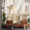 Feeby Gold Abstract Grunge Photo Wallpaper, 350 x 245 cm view 3