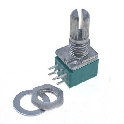 RELAND SUN RK097N RK097NS RK097G Variable Resistor Rotary Carbon-Film Taper Potentiometer (RK097G, 6 Pins, B100K)