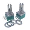 RELAND SUN RK097N RK097NS RK097G Variable Resistor Rotary Carbon-Film Taper Potentiometer (RK097G, 6 Pins, B100K) view 2