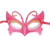 Ruilogod Red Glitter Powder Gold and Silver Two-Tone Plastic Fancy Party Eye Mask view 1