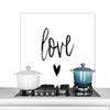 MuchoWow Kitchen Splashback Aluminum Poster 90 x 60 cm Love – Quotes – Sayings view 1