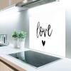 MuchoWow Kitchen Splashback Aluminum Poster 90 x 60 cm Love – Quotes – Sayings view 2