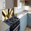 MuchoWow Kitchen Splashback Aluminum Panel, Marble Luxury Design, 90 × 45 cm view 4