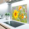 MuchoWow Kitchen Backsplash Aluminum Wall Art 90x60 cm Sunflowers - Yellow view 2