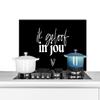 MuchoWow Kitchen Backsplash Aluminum Poster 90 x 45 cm Partner - Sayings - Quotes - I Believe in You view 1