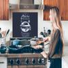 MuchoWow Kitchen Backsplash Aluminum Poster 90 x 60 cm Cars - Blue - Retro view 3