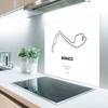 MuchoWow Monaco F1 Racetrack Aluminum Kitchen Backsplash 90x60 cm view 2