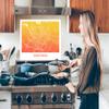MuchoWow Kitchen Backsplash Aluminum Poster 90x60 cm City Map - Enschede - Orange - Yellow view 3